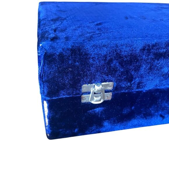Blue Velvet Jewelry Box - Picture 7 of 8